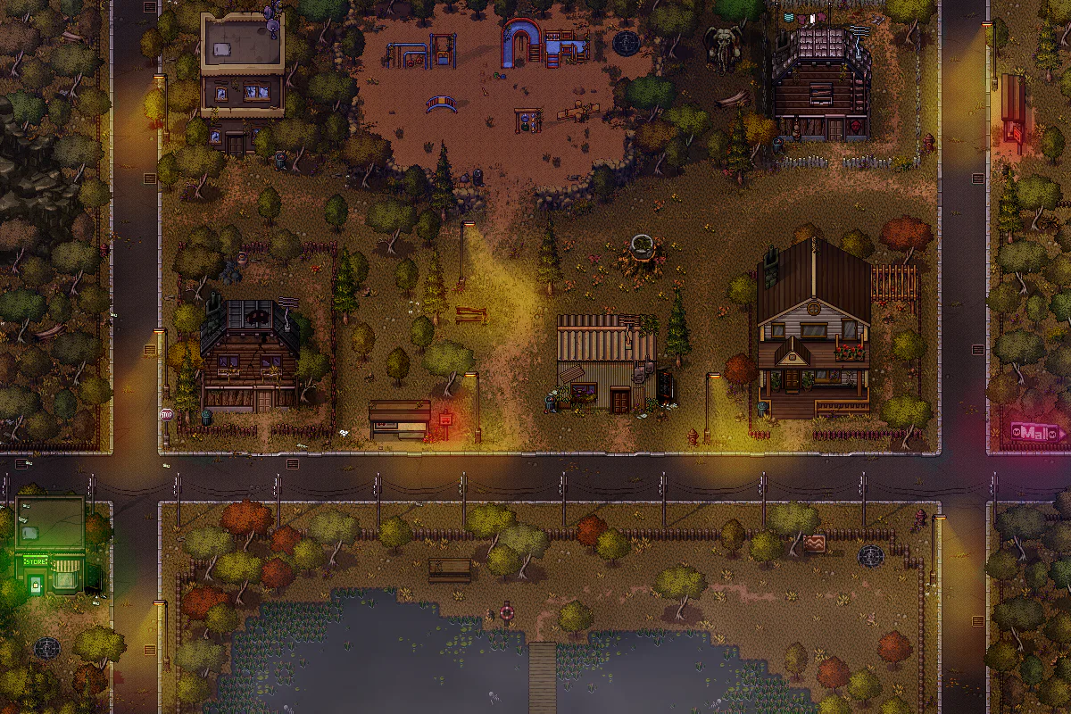 Town 1 map in Welcome to Elderfield