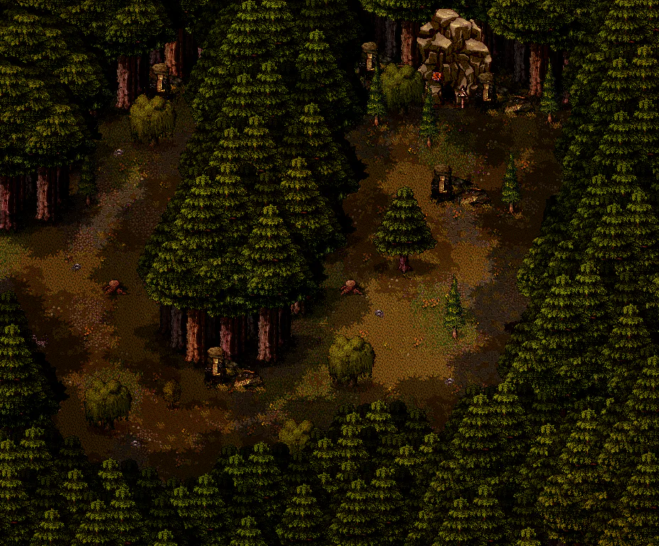 Old Woods Mine Path map in Welcome to Elderfield