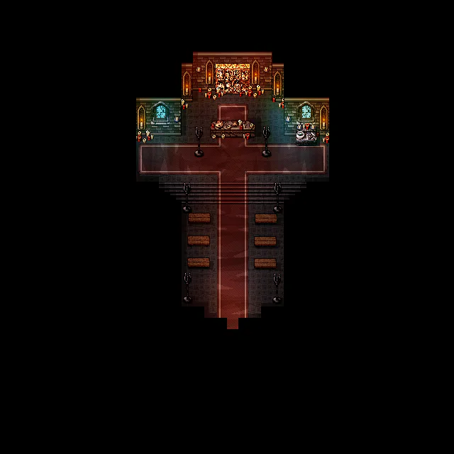 Church map in Welcome to Elderfield