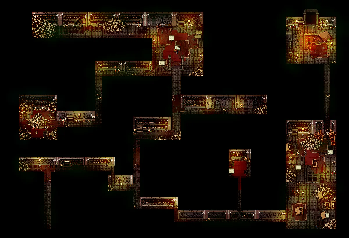 Catacombs Floor 2 map in Welcome to Elderfield