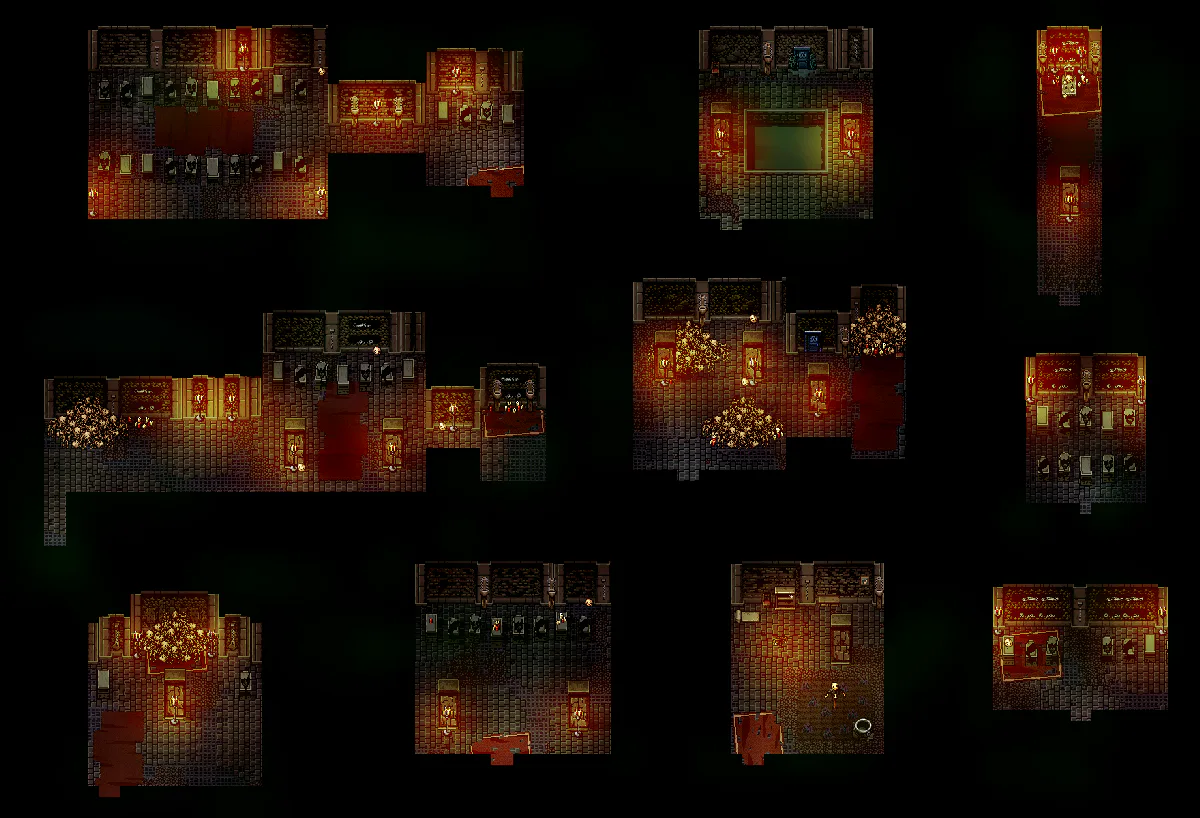 Catacombs Rooms 1 map in Welcome to Elderfield