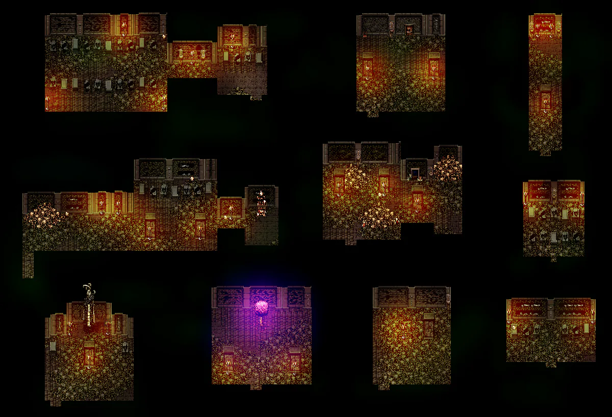 Catacombs Rooms 2 map in Welcome to Elderfield