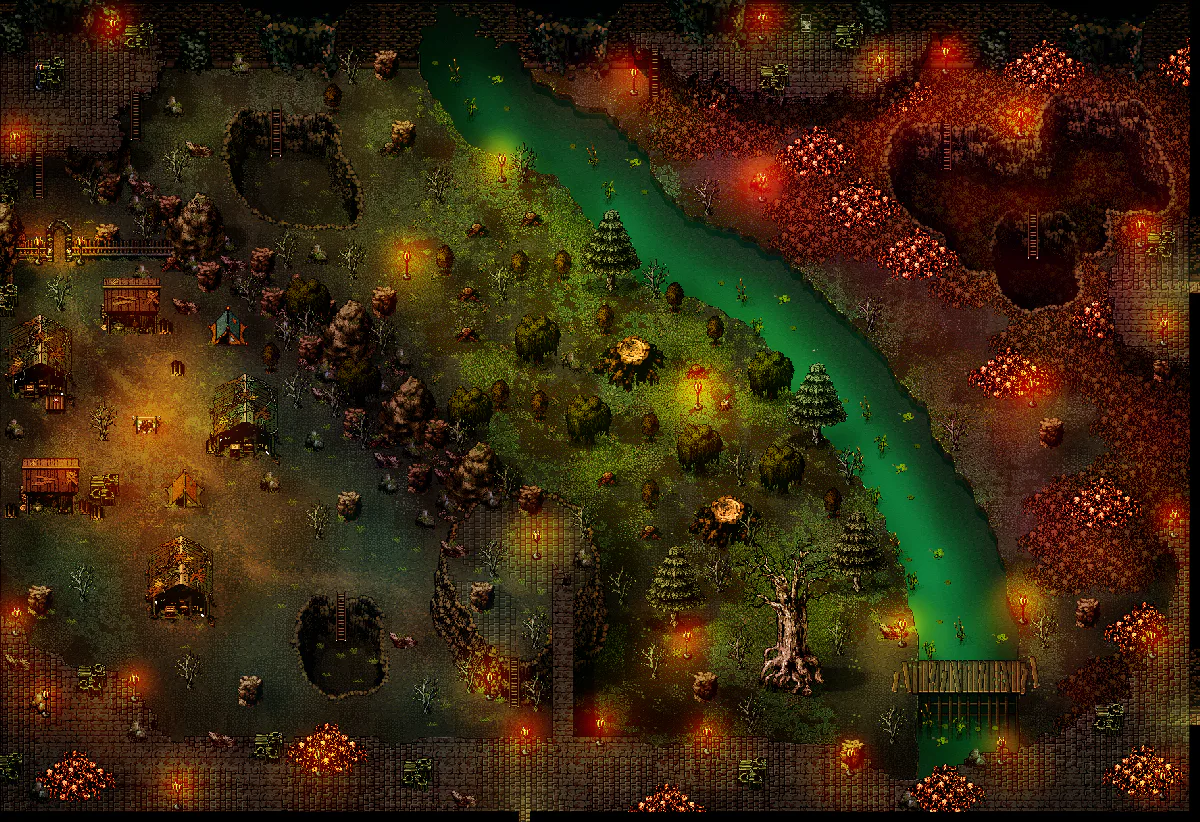 Catacombs Mines map in Welcome to Elderfield