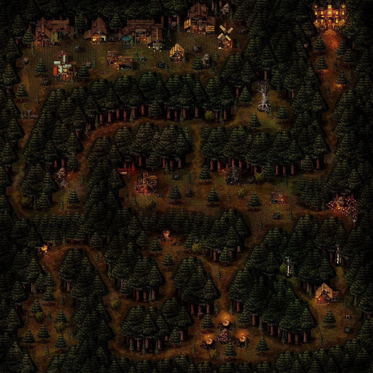 Deep Woods map in Welcome to Elderfield