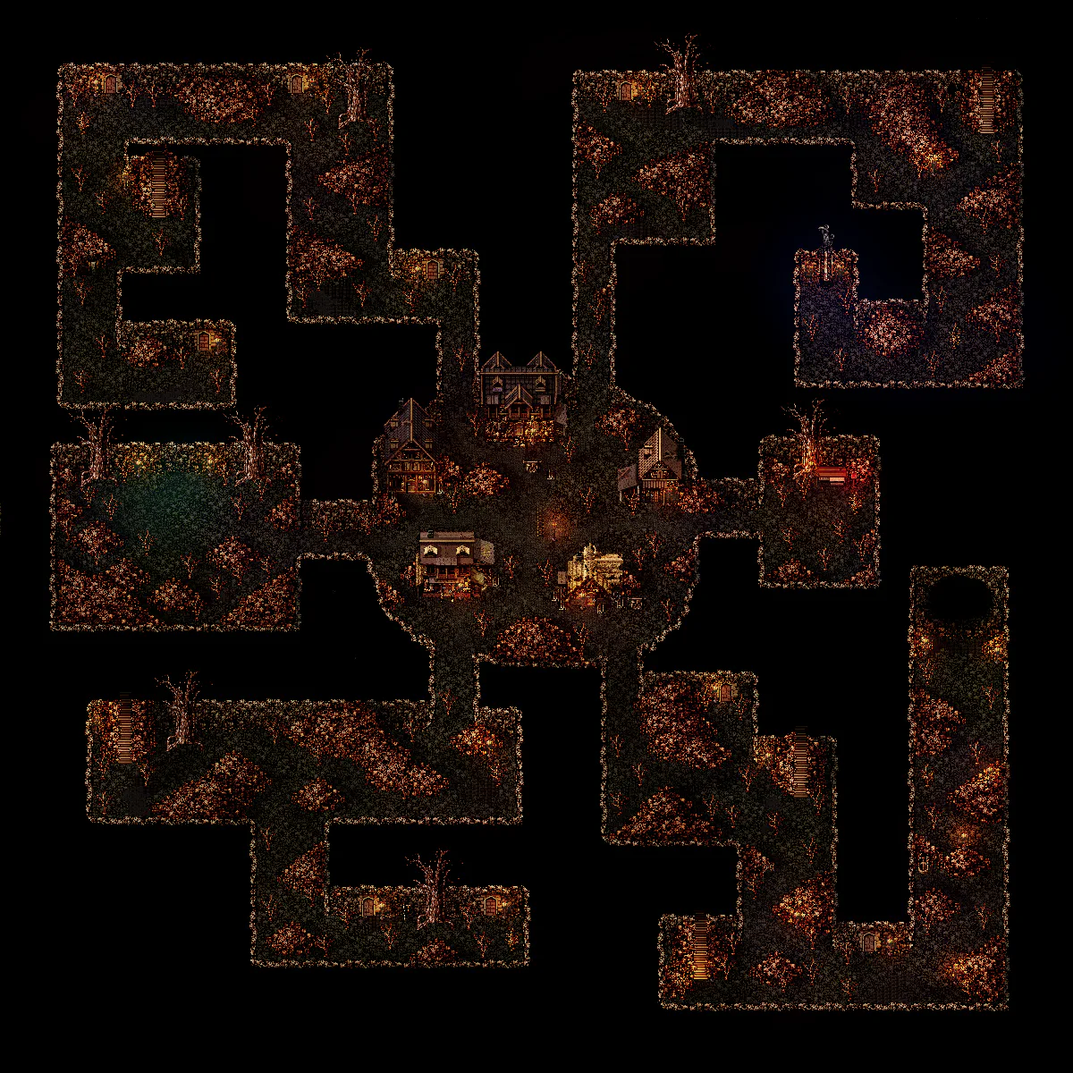 Deep Catacombs map in Welcome to Elderfield