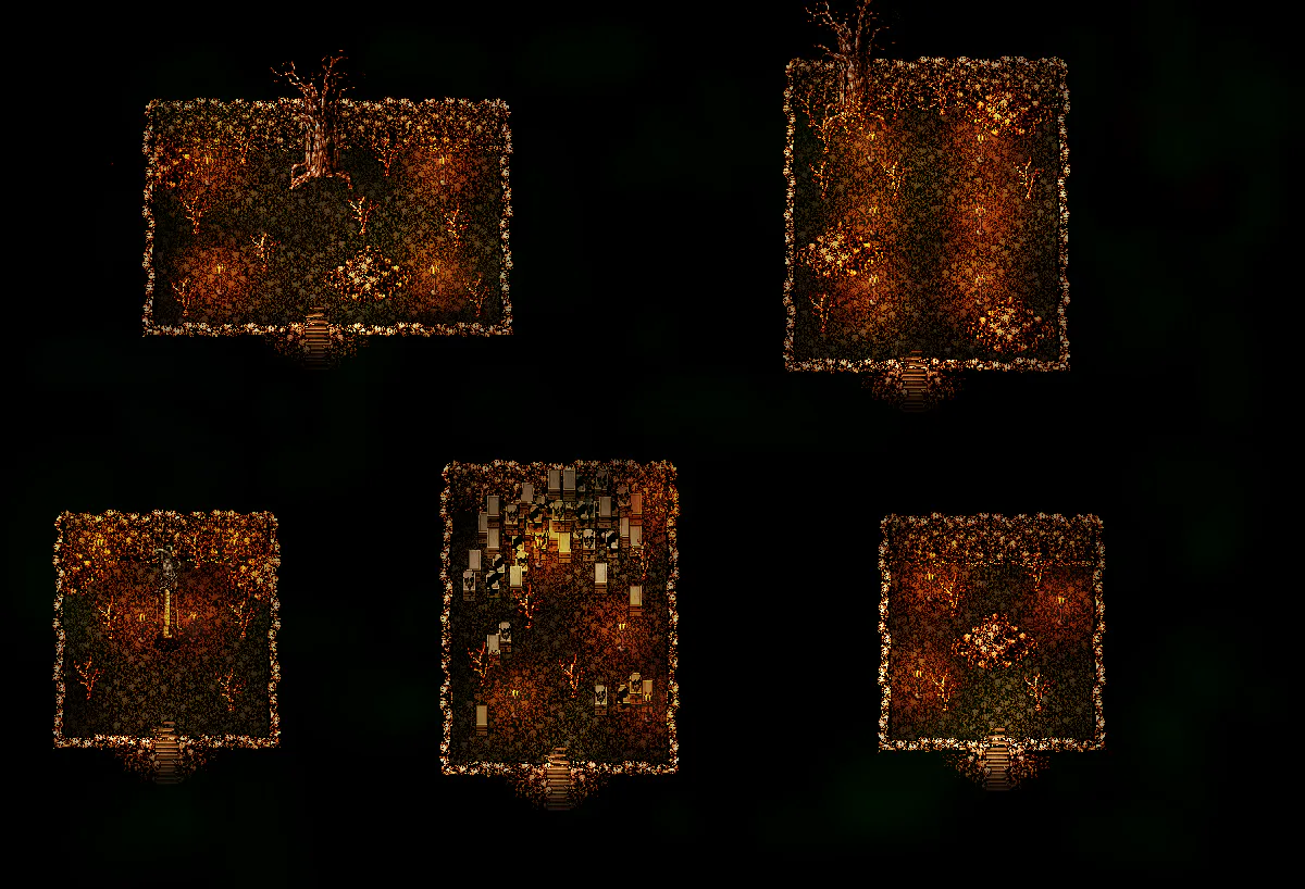 Catacombs Deep Bone Rooms map in Welcome to Elderfield