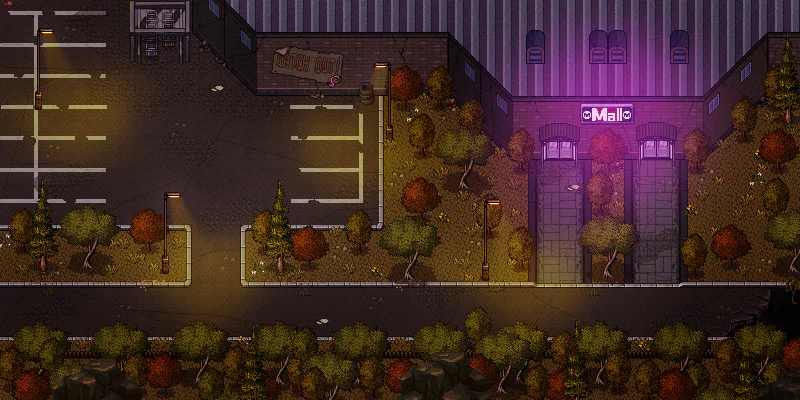 Mall Outside map in Welcome to Elderfield