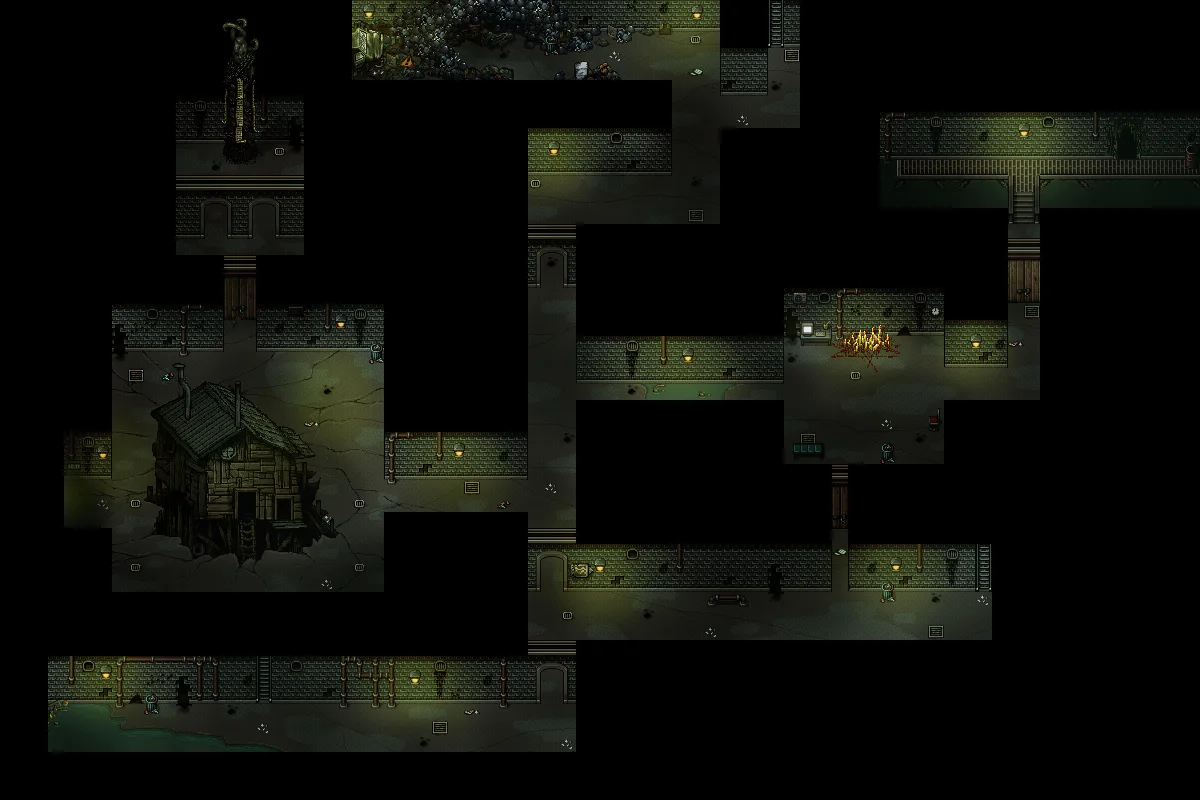 Sewers Floor 1 map in Welcome to Elderfield