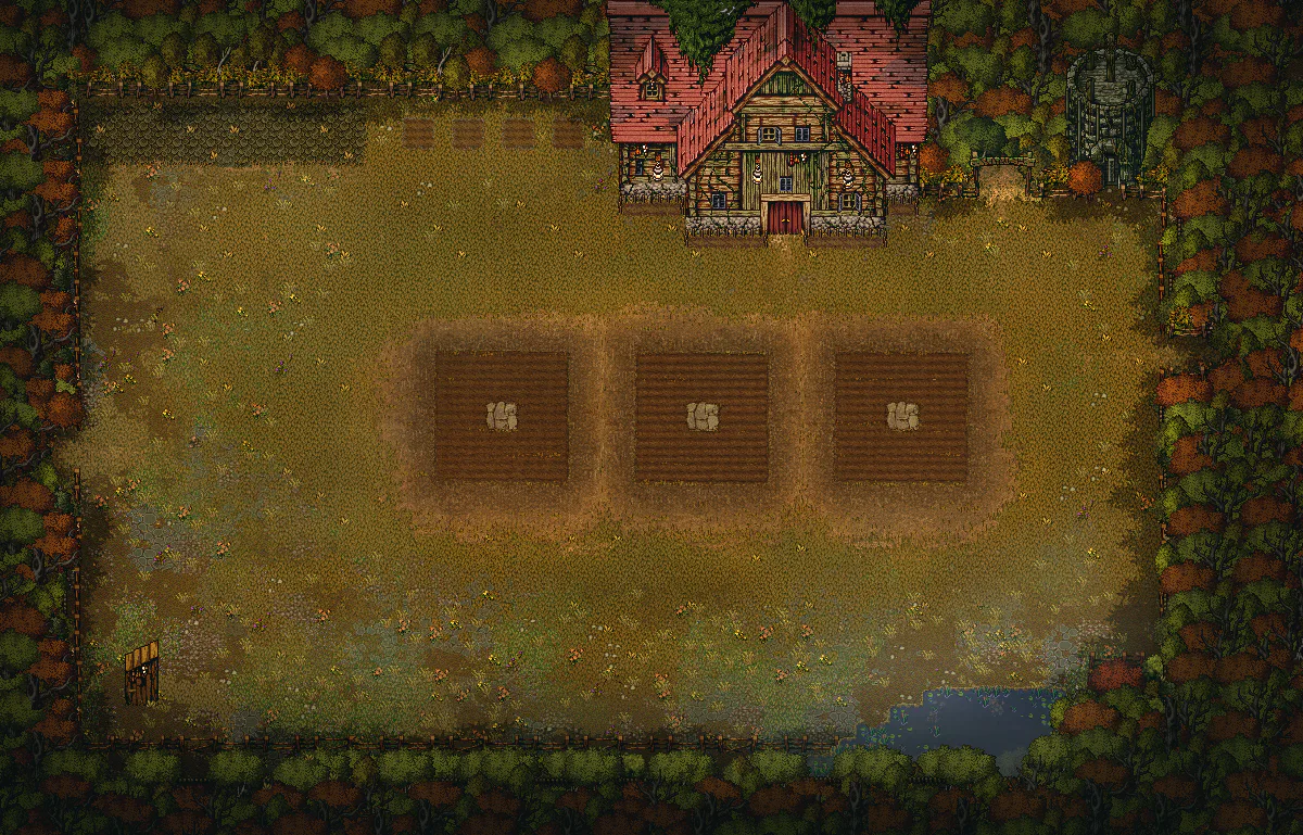 Farm map in Welcome to Elderfield