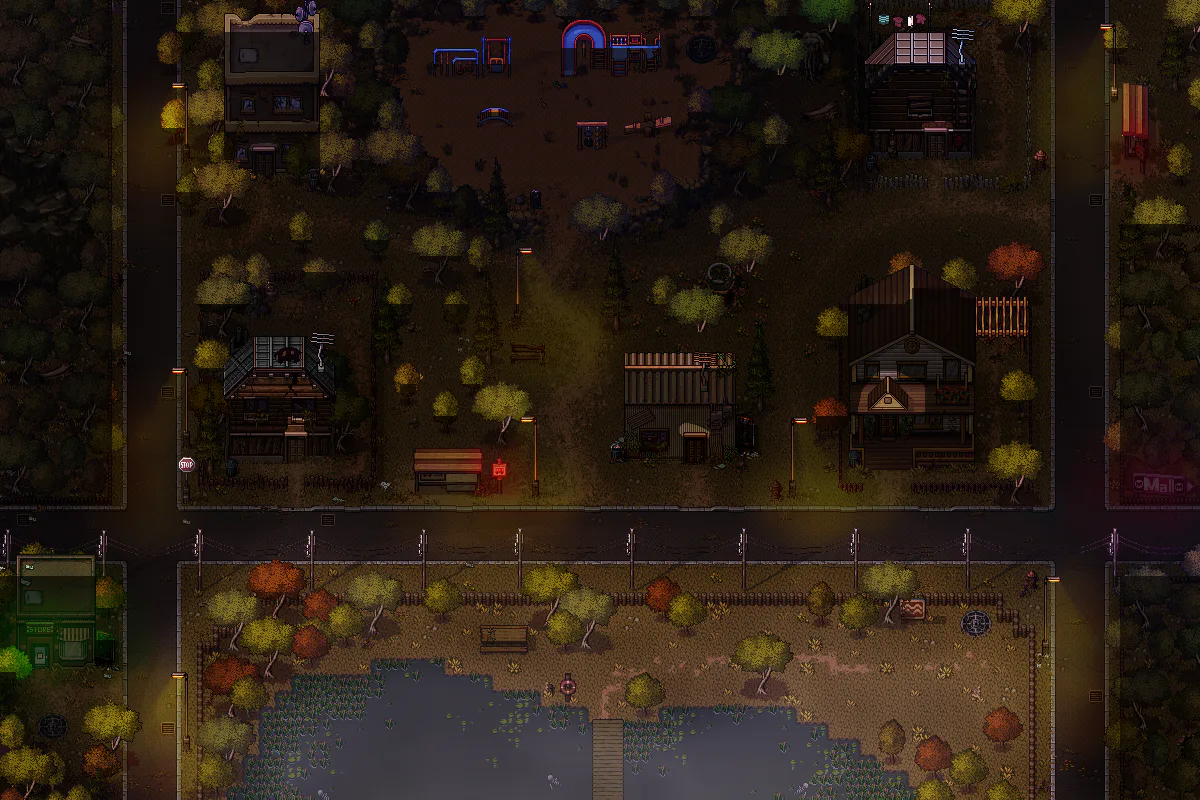 Lakefront map in Welcome to Elderfield