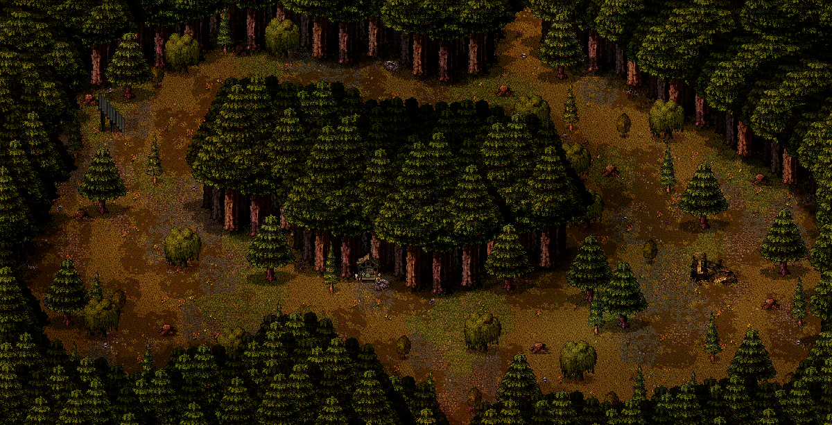 Old Woods Main 1 (Stairs) map in Welcome to Elderfield