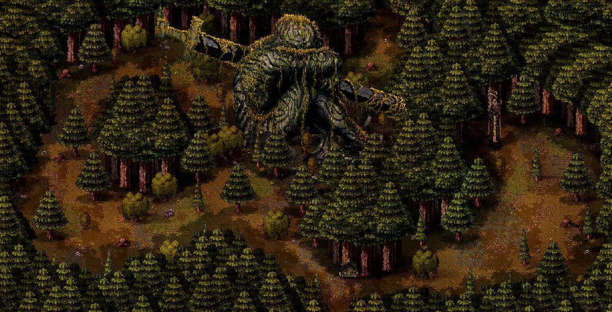 Old Woods Main 2 (Statue) map in Welcome to Elderfield
