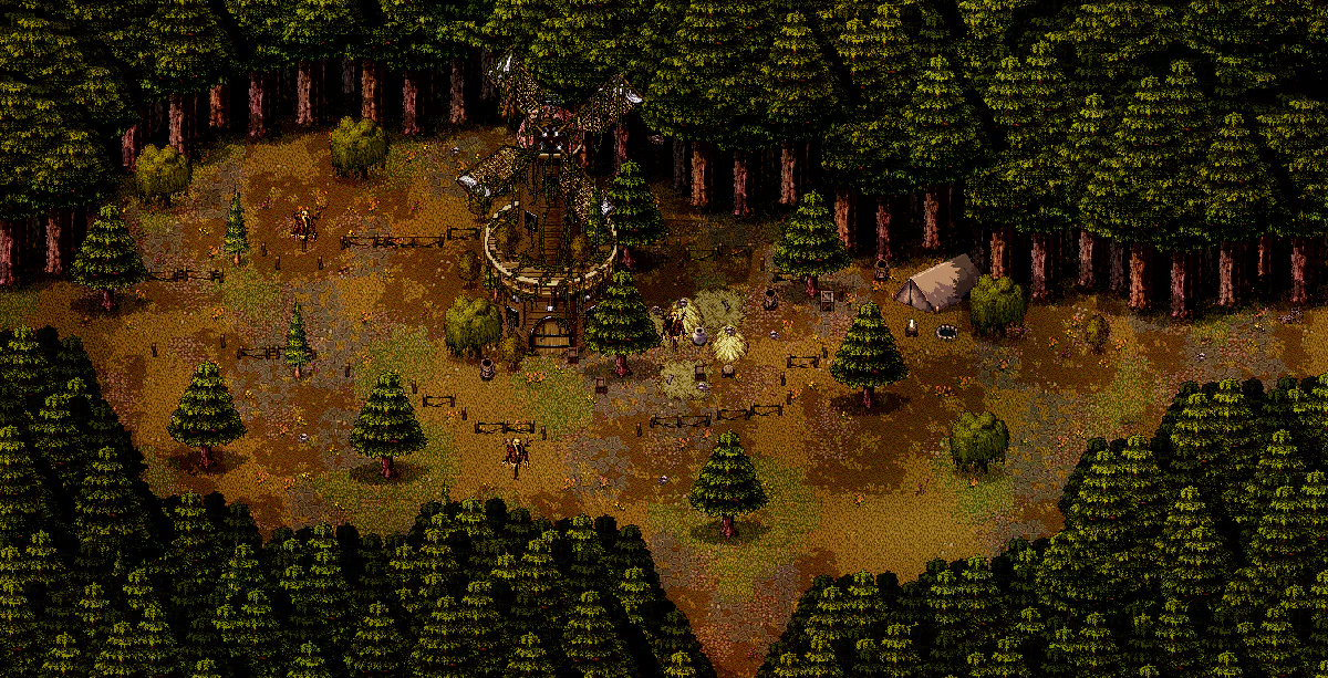Old Woods T section (Mill) map in Welcome to Elderfield