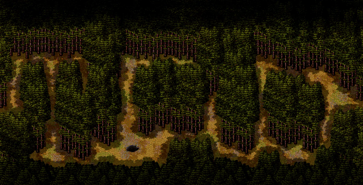 Old Woods Tall Trees Maze map in Welcome to Elderfield